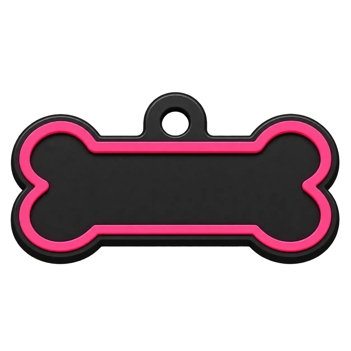 Médaille personnalisée PAW3D en forme d'os, couleur rose