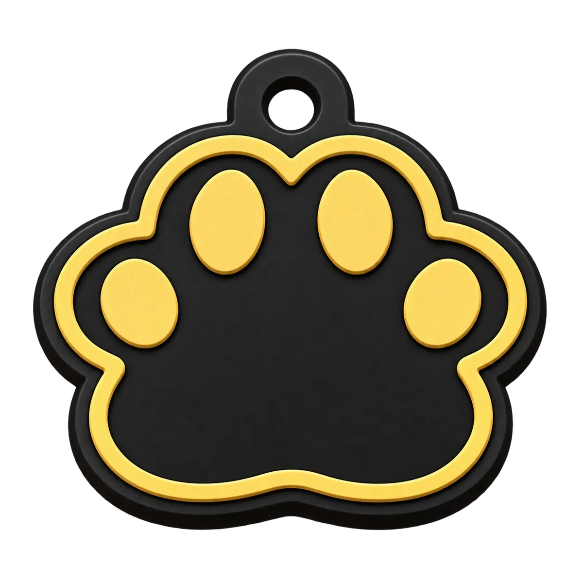 Médaille personnalisée PAW3D en forme de patte, couleur dorée
